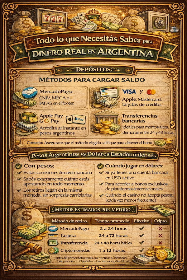 Todo lo que Necesitás Saber para Jugar con Dinero Real en Argentina