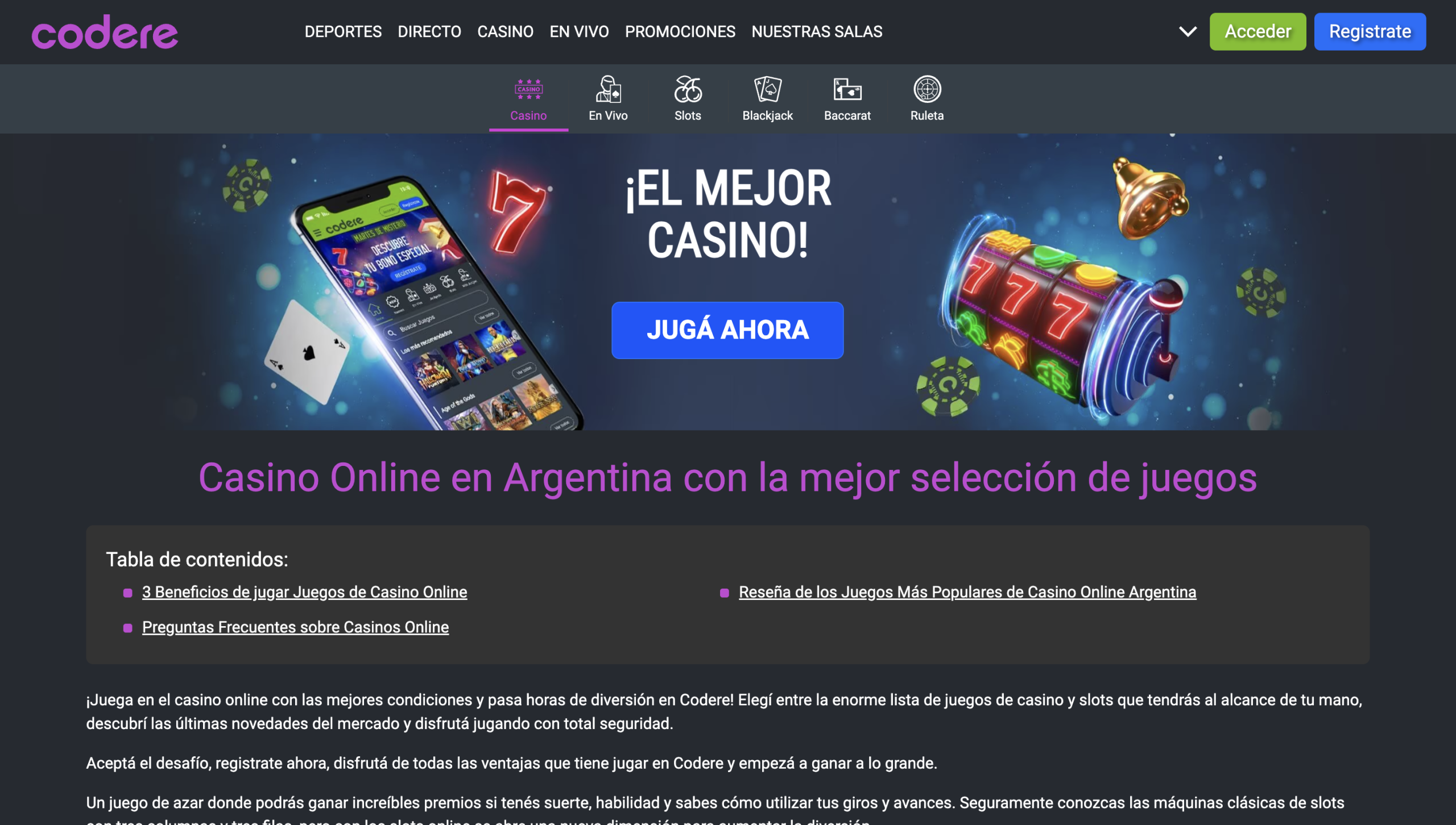 Codere casino